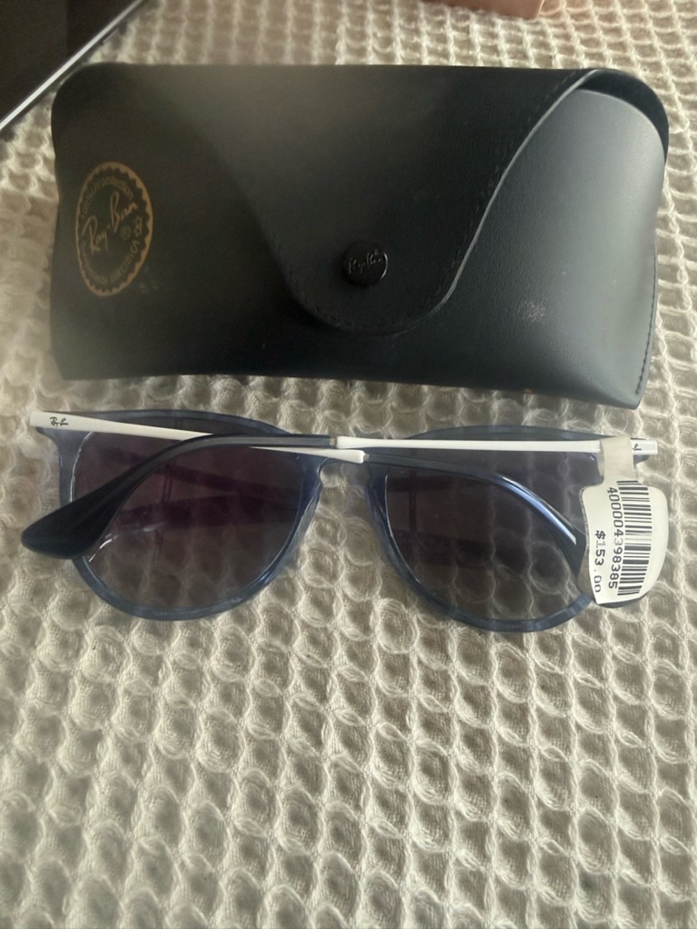 Ray-Ban White Frame Erika Sunglasses